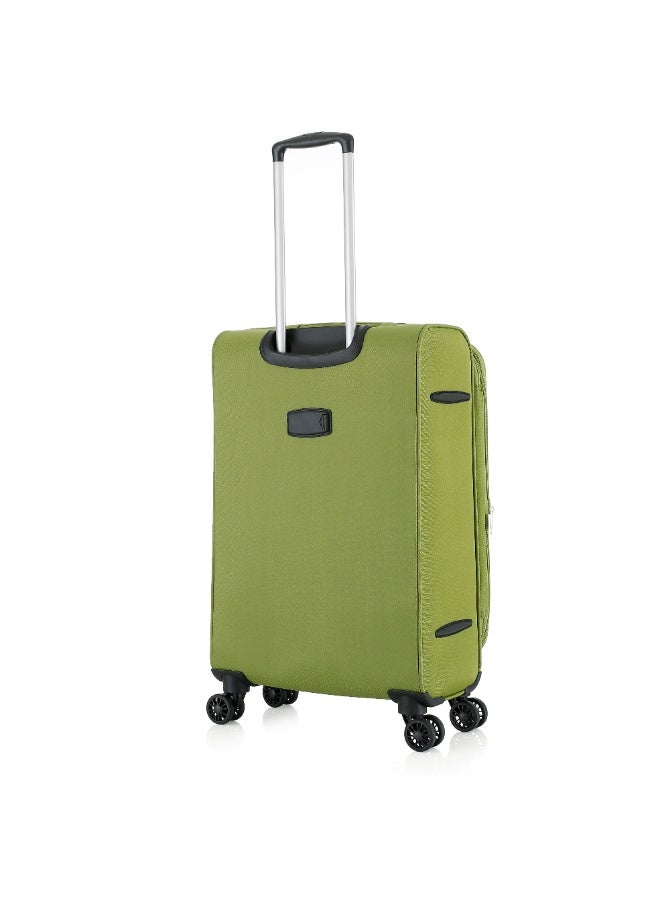 اتش تي طقم حقائب سفر من 3 قطع من H.T | حقائب سفر ذات غلاف ناعم | طقم حقائب سفر خفيفة الوزن قابلة للتوسيع بعجلات (82 لترًا، حقيبة سفر خفيفة الوزن) (متوسطة الحجم 24 بوصة) - Image 3